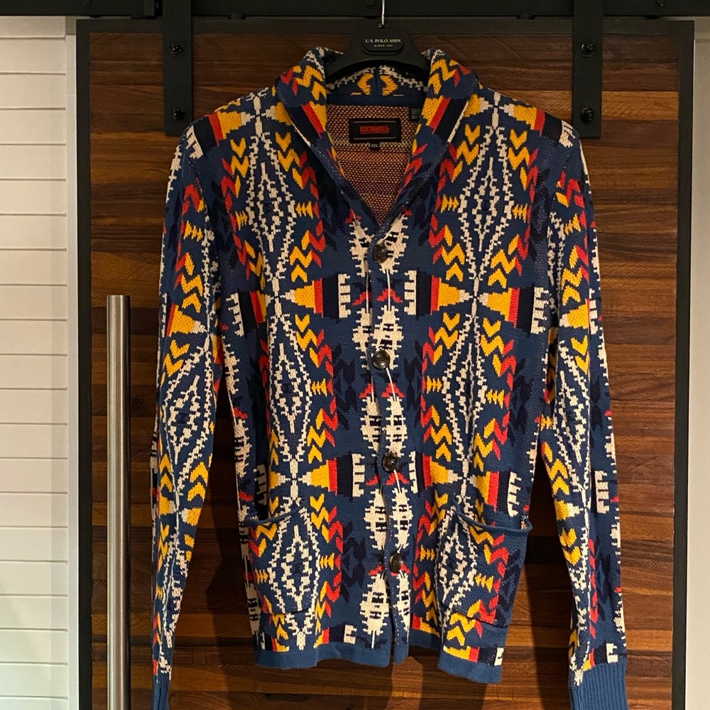 Powder Creek Outfitters / Rock and Roll Denim men’s cardigan sweater XXL
